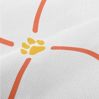 Dog Paw Print Diamond Performance Linen