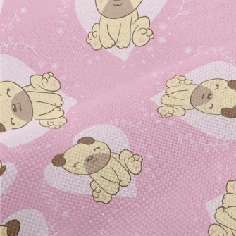Cute And Lovely Pug Performance Linen