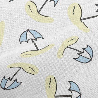Cute Beach Umbrella Performance Linen