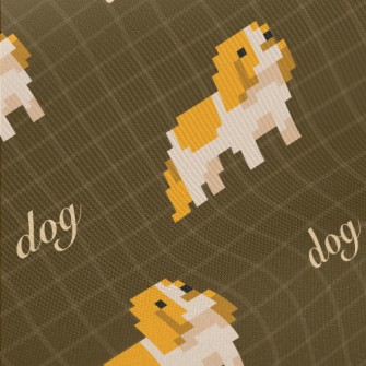 Pixel Dog Twill