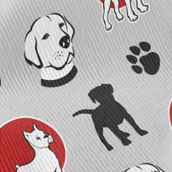 Puppy Silhouette With Labrador Standard Corduroy
