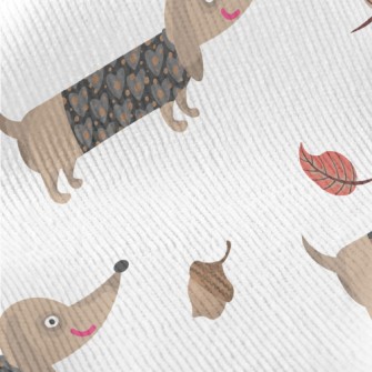 Autumn Dress Up For Dachshund Standard Corduroy
