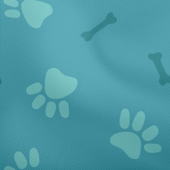 Blue Dog Footprints And Bones Dobby