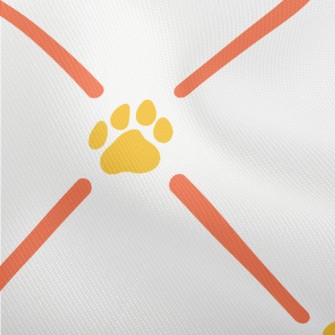 Dog Paw Print Diamond Dobby