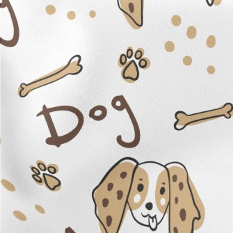 Funny Puppy Doodle Stretch Ponte