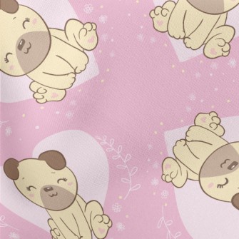 Cute And Lovely Pug Stretch Ponte