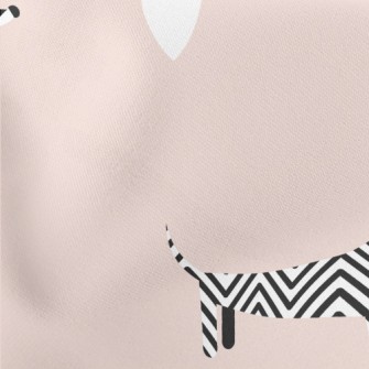 Dog Shape Pattern Stretch Ponte