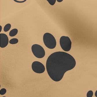 Irregular Dog Paw Print Micro Fleece