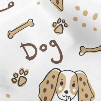 Funny Puppy Doodle Micro Fleece
