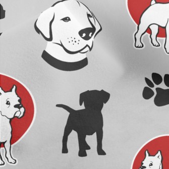 Puppy Silhouette With Labrador Micro Fleece