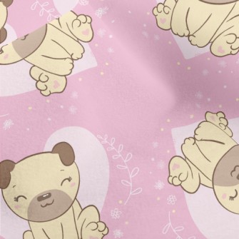 Cute And Lovely Pug Micro Fleece