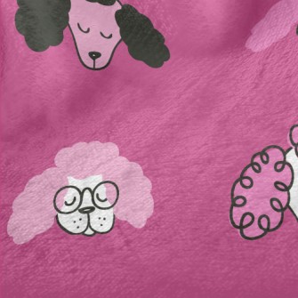 Hand Drawn Puppy Minky