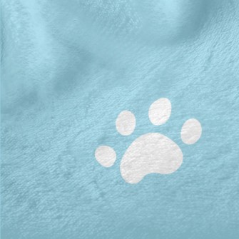 Cute Cat Paw Prints And Cat So Minky