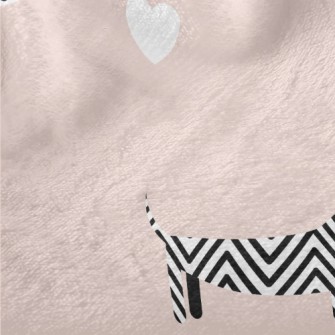 Dog Shape Pattern Minky