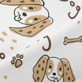 Funny Puppy Doodle Piqué