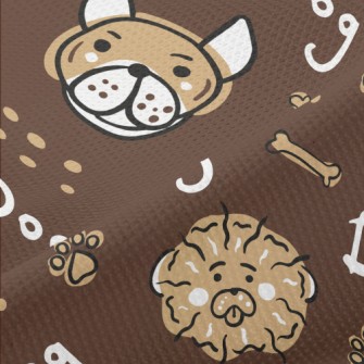 Various Breeds Of Puppies Dood Piqué
