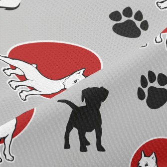 Puppy Silhouette With Labrador Piqué