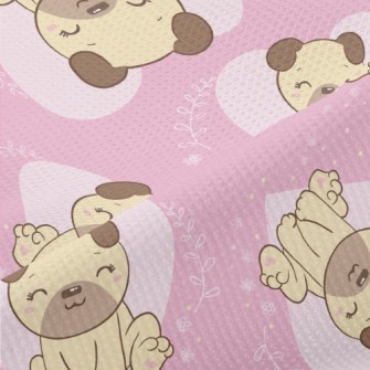 Cute And Lovely Pug Piqué