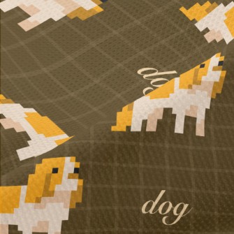 Pixel Dog Piqué