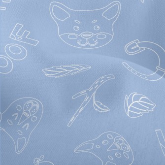 Simple Lines Dog Head Lightweight Performance Linen