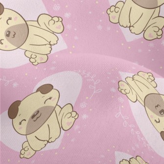Cute And Lovely Pug Lightweight Performance Linen