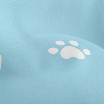 Cute Cat Paw Prints And Cat So Lightweight Performance Linen