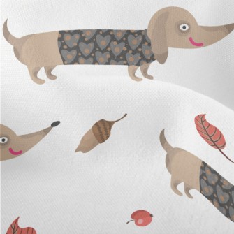 Autumn Dress Up For Dachshund Lightweight Performance Linen