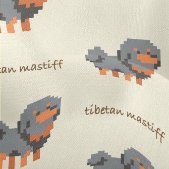 Pixel Style Gray Puppy Lightweight Performance Linen