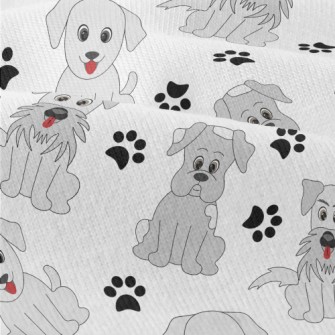 Cartoon Gray Puppy Modern Jersey