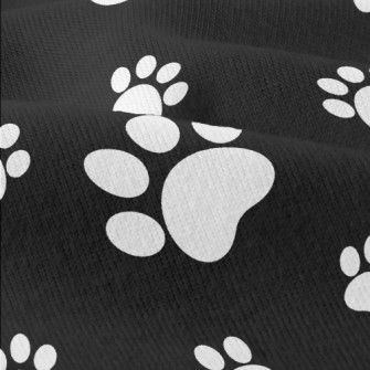Black And White Puppy Footprin Modern Jersey