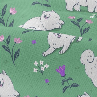 Samoyed On The Grass Modern Jersey