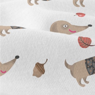 Autumn Dress Up For Dachshund Modern Jersey