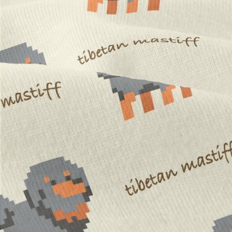 Pixel Style Gray Puppy Modern Jersey