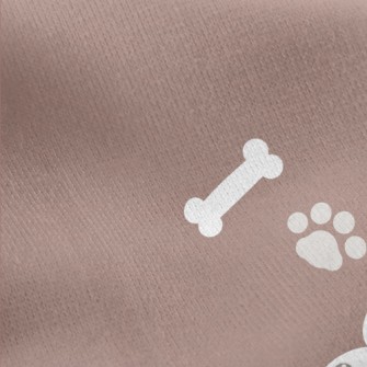Cute French Bulldog Jersey Backed Fleece