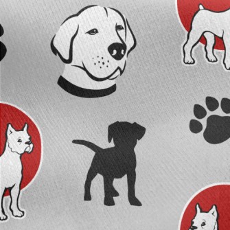 Puppy Silhouette With Labrador Jersey Backed Fleece