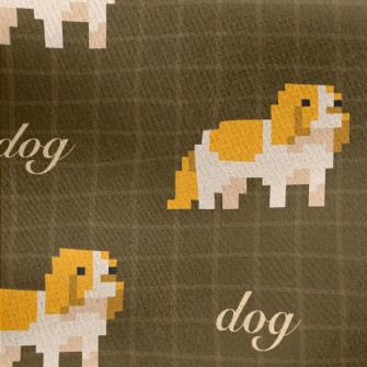 Pixel Dog Jersey Backed Fleece