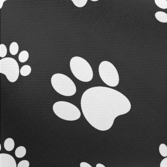 Black And White Puppy Footprin Pongee