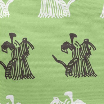 Hand Drawn Scottish Terrier Pongee