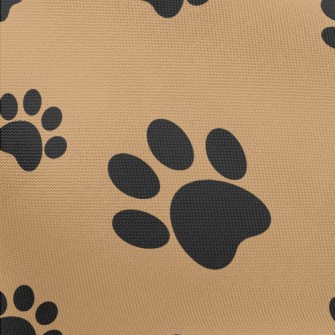 Irregular Dog Paw Print Pongee