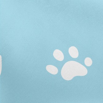 Cute Cat Paw Prints And Cat So Pongee