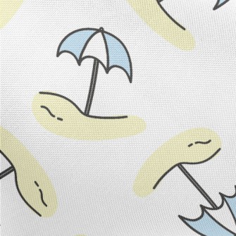 Cute Beach Umbrella Pongee