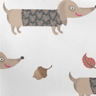 Autumn Dress Up For Dachshund Pongee