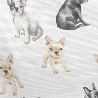 French Bulldogs Of Different C Pongee