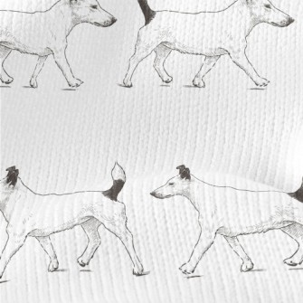 Puppy On A Walk Stretch Jersey
