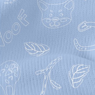 Simple Lines Dog Head Stretch Jersey
