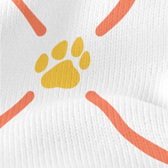 Dog Paw Print Diamond Stretch Jersey