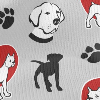 Puppy Silhouette With Labrador Stretch Jersey