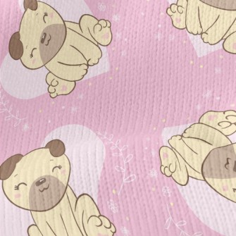 Cute And Lovely Pug Stretch Jersey