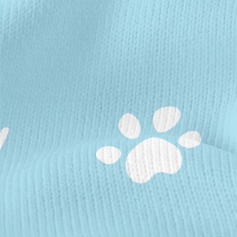 Cute Cat Paw Prints And Cat So Stretch Jersey