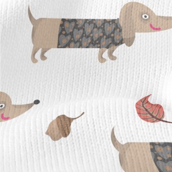 Autumn Dress Up For Dachshund Stretch Jersey